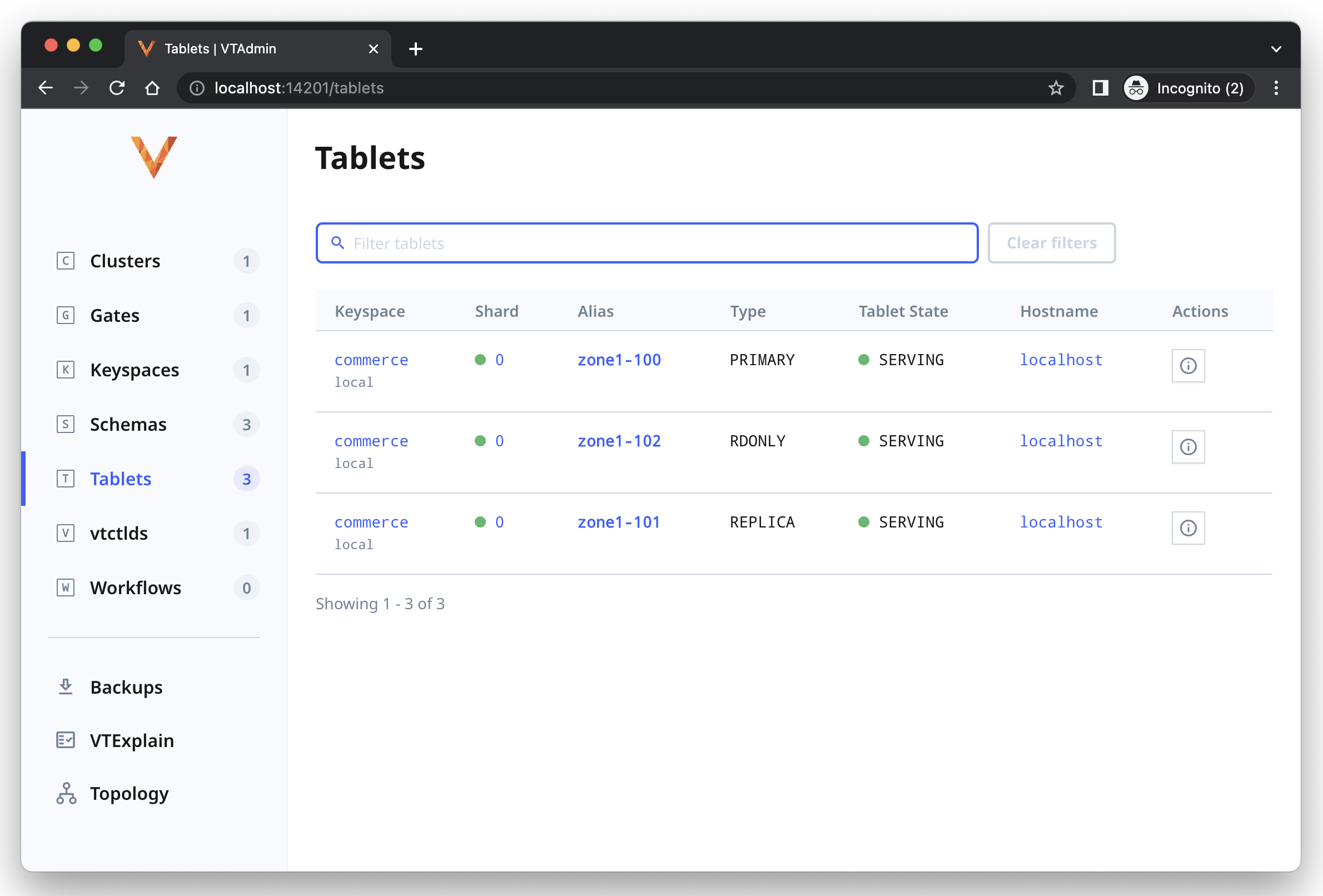 vtctld-tablet-list